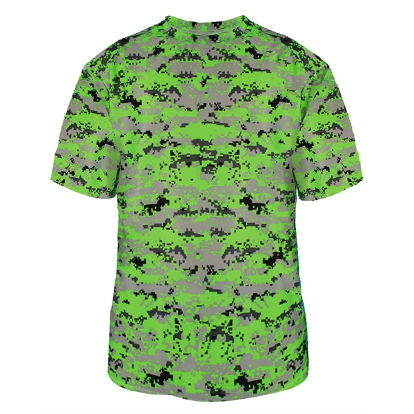 Youth digital tee with self-fabric collar, Badger sport paneled shoulder for... from ASI 37461 Augusta Sportswear