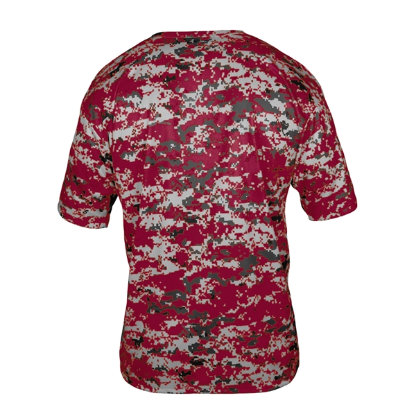 Youth digital tee with self-fabric collar, Badger sport paneled shoulder for... from ASI 37461 Augusta Sportswear