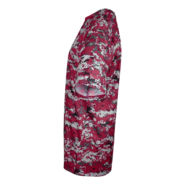 Youth digital tee with self-fabric collar, Badger sport paneled shoulder for... from ASI 37461 Augusta Sportswear