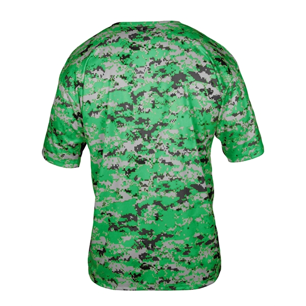 Youth digital tee with self-fabric collar, Badger sport paneled shoulder for... from ASI 37461 Augusta Sportswear