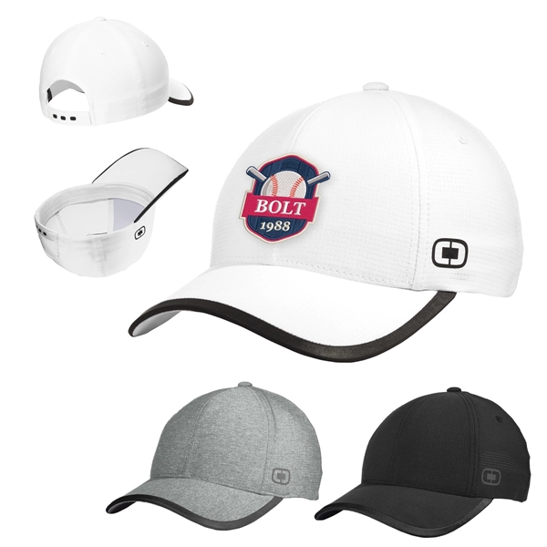 100% polyester pinhole woven mesh cap with a structured, mid-profile design.... from ASI 61125 Hit Promotional Products / Hit®