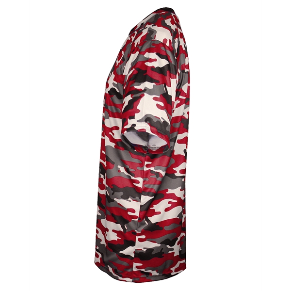 Youth camo tee with sport paneled shoulder for maximum movement, double-needle... from ASI 37461 Augusta Sportswear