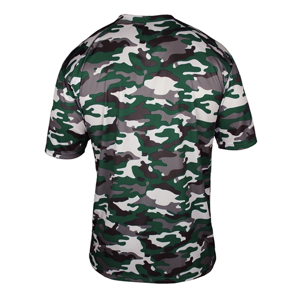Youth camo tee with sport paneled shoulder for maximum movement, double-needle... from ASI 37461 Augusta Sportswear