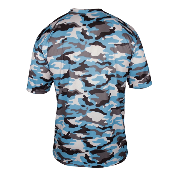 Youth camo tee with sport paneled shoulder for maximum movement, double-needle... from ASI 37461 Augusta Sportswear