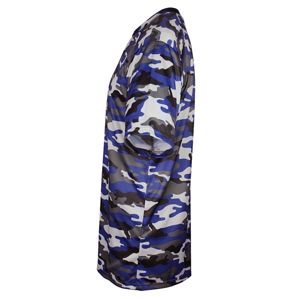 Youth camo tee with sport paneled shoulder for maximum movement, double-needle... from ASI 37461 Augusta Sportswear