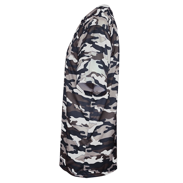 Youth camo tee with sport paneled shoulder for maximum movement, double-needle... from ASI 37461 Augusta Sportswear