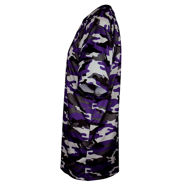 Youth camo tee with sport paneled shoulder for maximum movement, double-needle... from ASI 37461 Augusta Sportswear