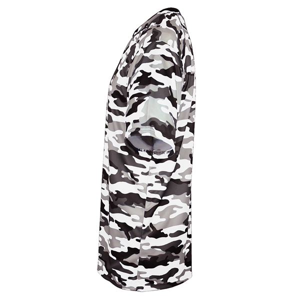 Youth camo tee with sport paneled shoulder for maximum movement, double-needle... from ASI 37461 Augusta Sportswear