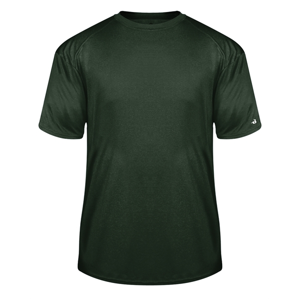 Pro heathered tee with self-fabric collar, Badger sport paneled shoulder for... from ASI 37461 Augusta Sportswear