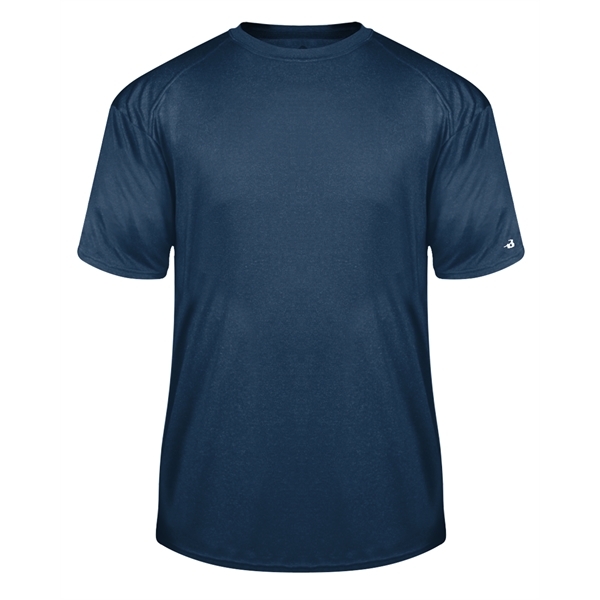 Pro heathered tee with self-fabric collar, Badger sport paneled shoulder for... from ASI 37461 Augusta Sportswear