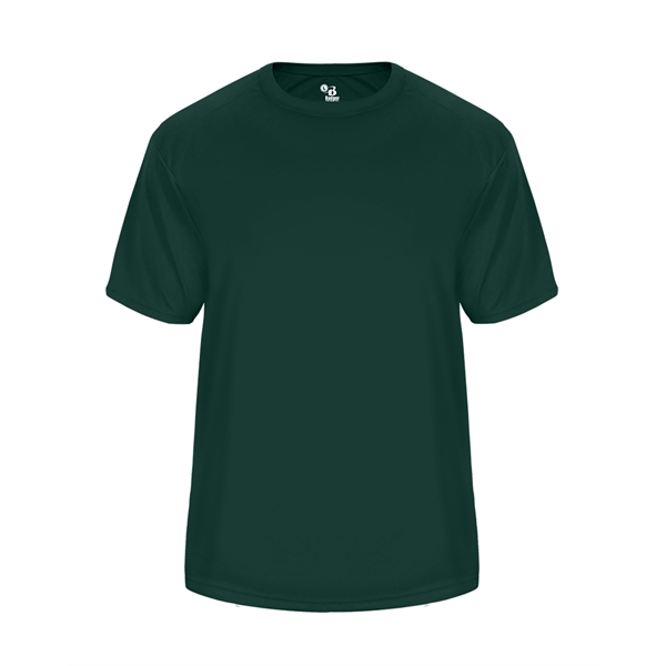 Vent back tee with self-fabric collar, Badger sport paneled shoulder for... from ASI 37461 Augusta Sportswear