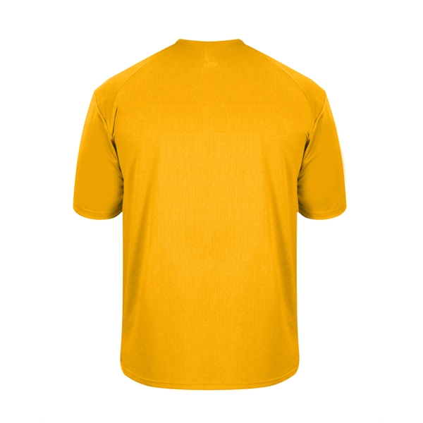 Vent back tee with self-fabric collar, Badger sport paneled shoulder for... from ASI 37461 Augusta Sportswear