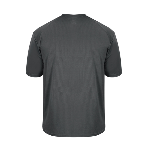 Vent back tee with self-fabric collar, Badger sport paneled shoulder for... from ASI 37461 Augusta Sportswear