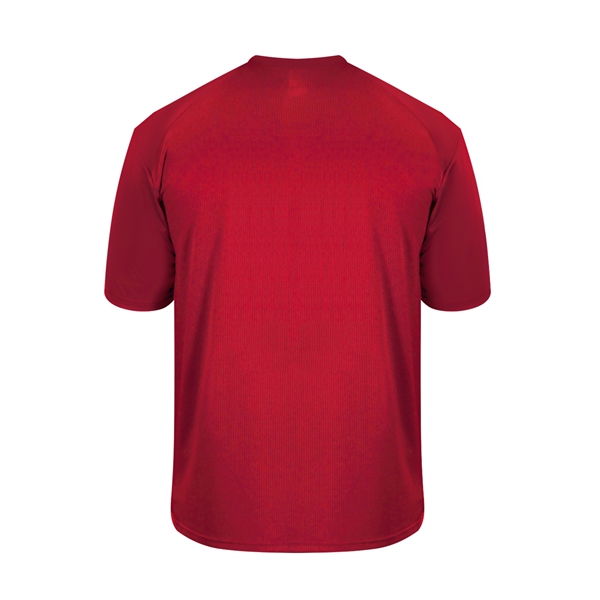 Vent back tee with self-fabric collar, Badger sport paneled shoulder for... from ASI 37461 Augusta Sportswear
