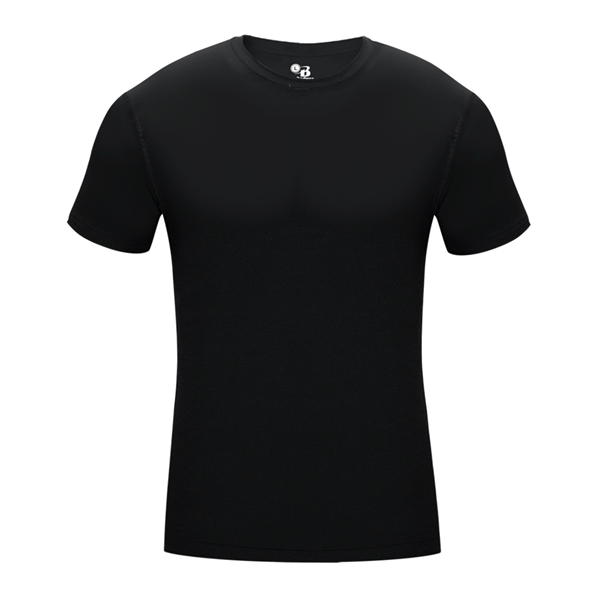 Pro compression crew. Self-fabric collar, stretch body fit, double-needle hem, Badger... from ASI 37461 Augusta Sportswear
