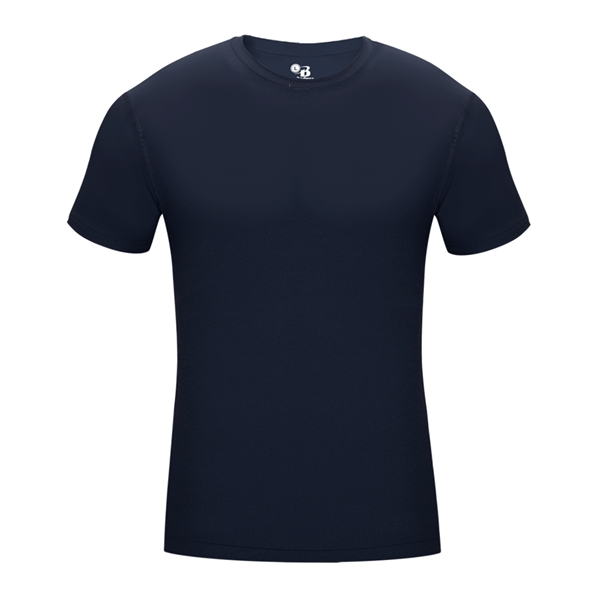 Pro compression crew. Self-fabric collar, stretch body fit, double-needle hem, Badger... from ASI 37461 Augusta Sportswear