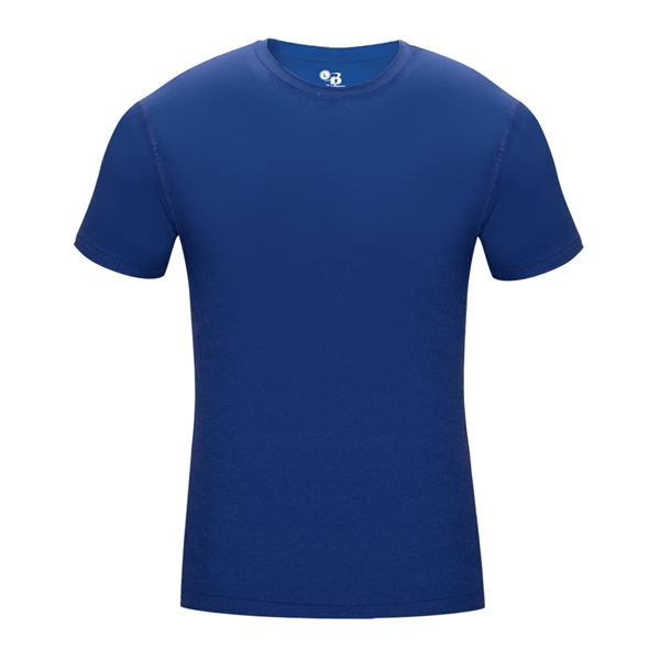 Pro compression crew. Self-fabric collar, stretch body fit, double-needle hem, Badger... from ASI 37461 Augusta Sportswear