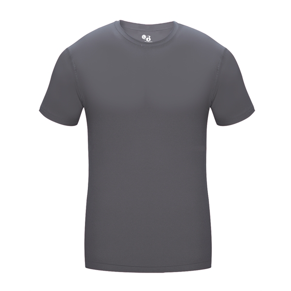 Youth pro-compression crew with self-fabric collar, stretch body fit, double-needle hem,... from ASI 37461 Augusta Sportswear