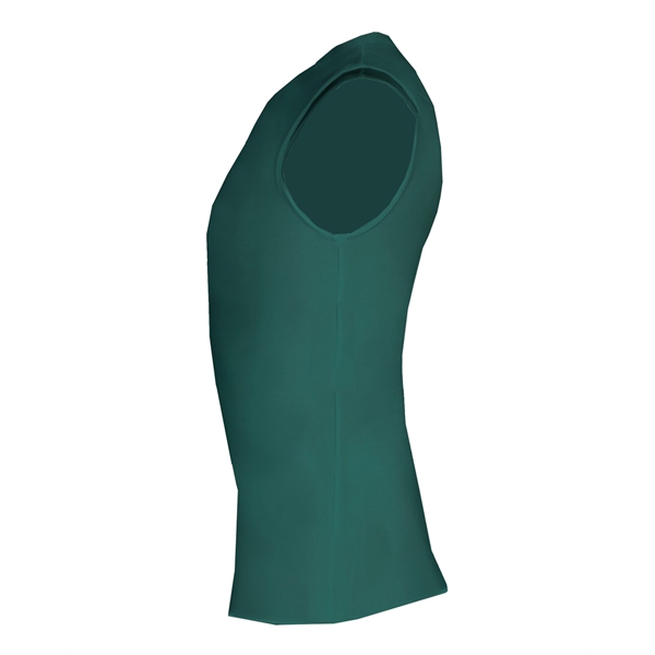 Sleeveless compression crew shirt with self-fabric collar, Stretch body fit, Double-needle... from ASI 37461 Augusta Sportswear