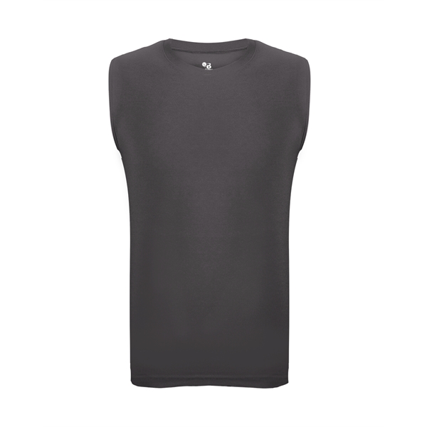 Sleeveless compression crew shirt with self-fabric collar, Stretch body fit, Double-needle... from ASI 37461 Augusta Sportswear