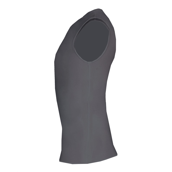 Sleeveless compression crew shirt with self-fabric collar, Stretch body fit, Double-needle... from ASI 37461 Augusta Sportswear