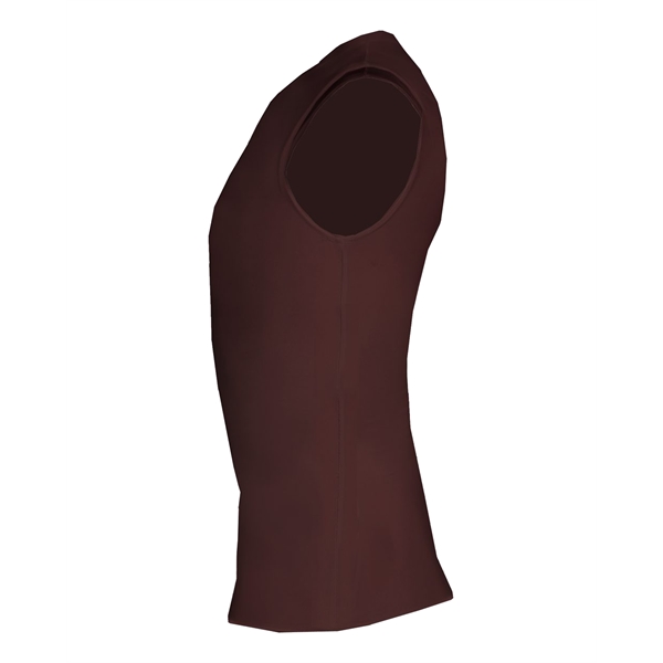 Sleeveless compression crew shirt with self-fabric collar, Stretch body fit, Double-needle... from ASI 37461 Augusta Sportswear