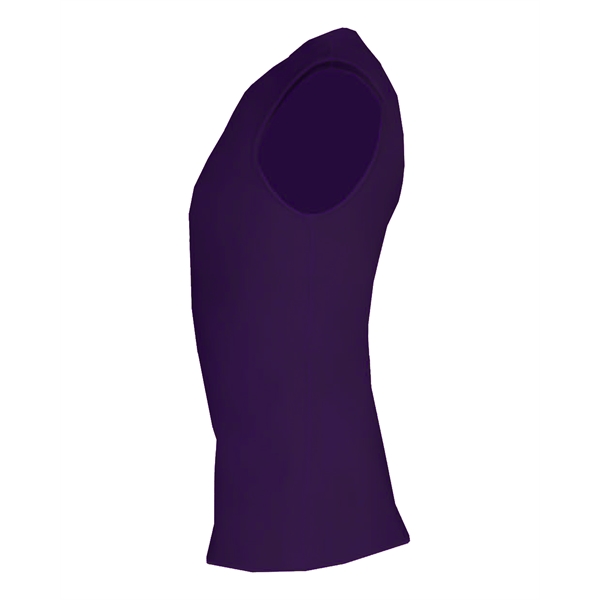 Sleeveless compression crew shirt with self-fabric collar, Stretch body fit, Double-needle... from ASI 37461 Augusta Sportswear