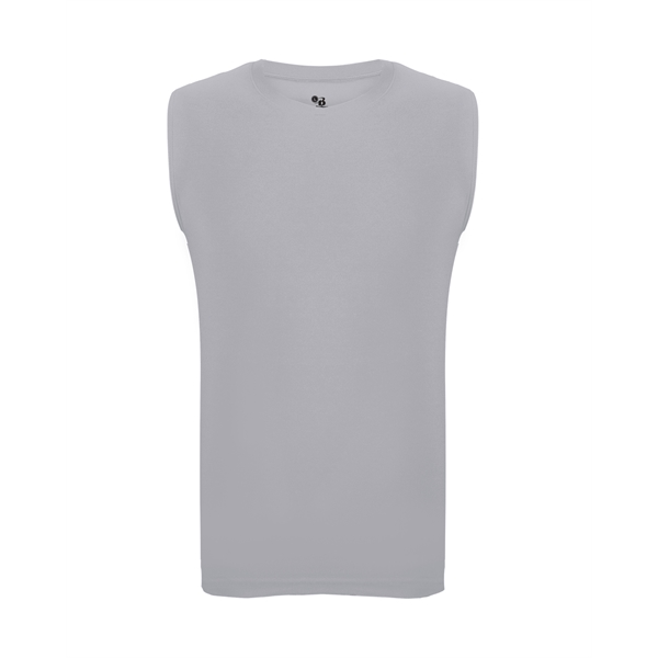 Sleeveless compression crew shirt with self-fabric collar, Stretch body fit, Double-needle... from ASI 37461 Augusta Sportswear