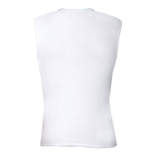 Sleeveless compression crew shirt with self-fabric collar, Stretch body fit, Double-needle... from ASI 37461 Augusta Sportswear