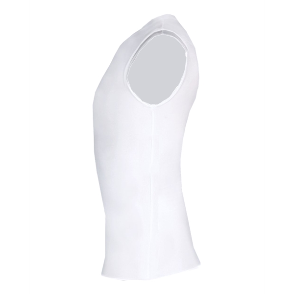 Sleeveless compression crew shirt with self-fabric collar, Stretch body fit, Double-needle... from ASI 37461 Augusta Sportswear
