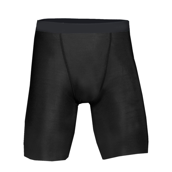 Compression short with 1.5" Plush elastic waistband, Double-needle hem, 10" inseam,... from ASI 37461 Augusta Sportswear