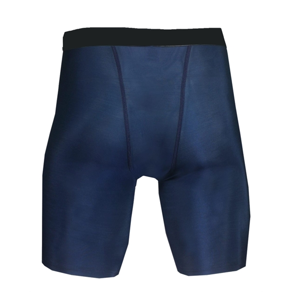 Compression short with 1.5" Plush elastic waistband, Double-needle hem, 10" inseam,... from ASI 37461 Augusta Sportswear