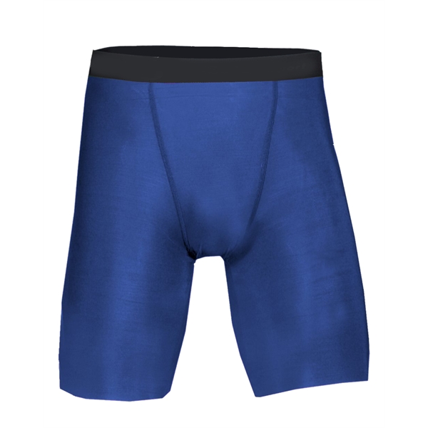 Compression short with 1.5" Plush elastic waistband, Double-needle hem, 10" inseam,... from ASI 37461 Augusta Sportswear