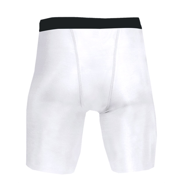 Compression short with 1.5" Plush elastic waistband, Double-needle hem, 10" inseam,... from ASI 37461 Augusta Sportswear