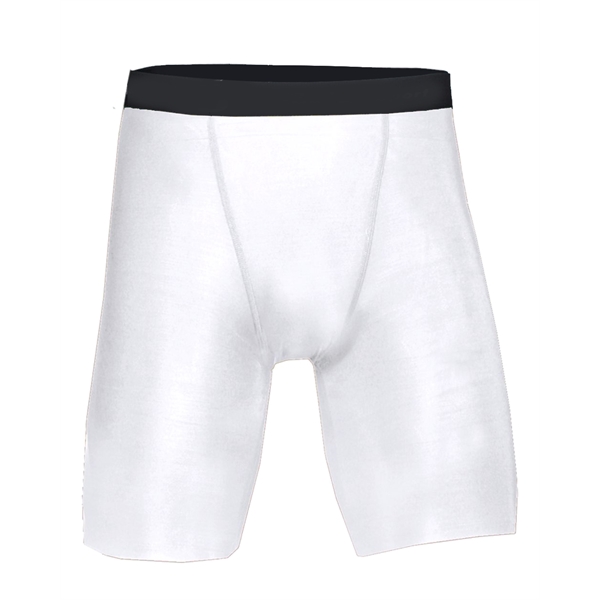 Compression short with 1.5" Plush elastic waistband, Double-needle hem, 10" inseam,... from ASI 37461 Augusta Sportswear