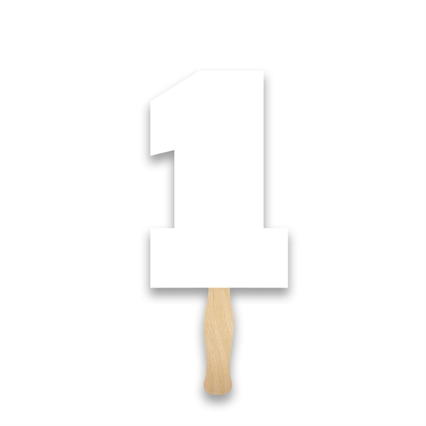 Hand fan printed with the number one -  #1 Hand... from ASI 93520 Ventura Inc