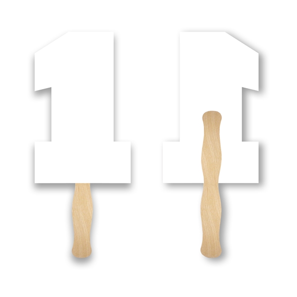 Full color digital Number One hand fan 2 Sided Imprint.... from ASI 93520 Ventura Inc