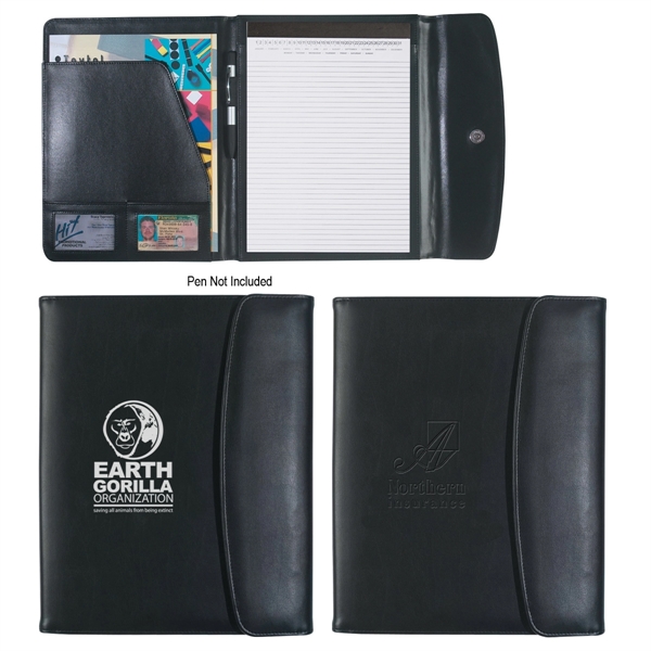 Leather look 8 1/2" x 11" portfolio.... from ASI 61125 Hit Promotional Products / Hit®