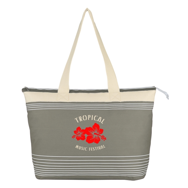 Marina Tote.  Made of 600 Denier Polyester.  Top Zippered... from ASI 61125 Hit Promotional Products / Hit®