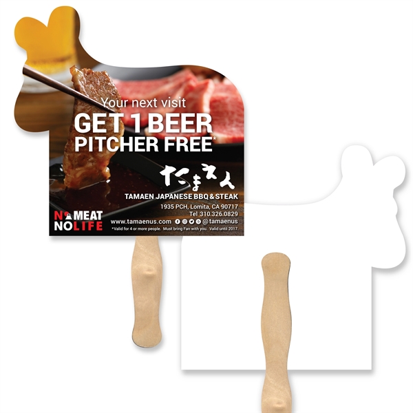 Full Color Donkey shaped hand fan.... from ASI 93520 Ventura Inc