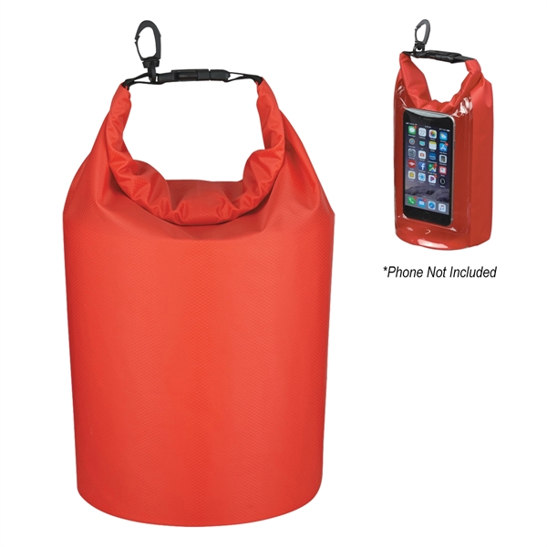 Waterproof bag made of ripstop polyester with PVC backing, phone pocket... from ASI 61125 Hit Promotional Products / Hit®