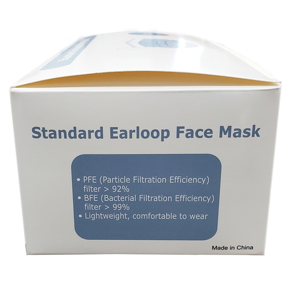 This disposable face mask has ear loops that are designed for... from ASI 31260 AdCapitol