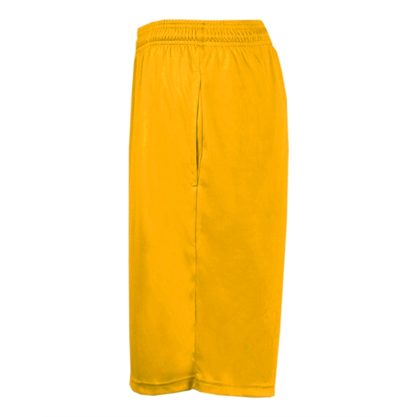 Youth shorts with two deep side seam pockets, 2" Covered elastic... from ASI 37461 Augusta Sportswear