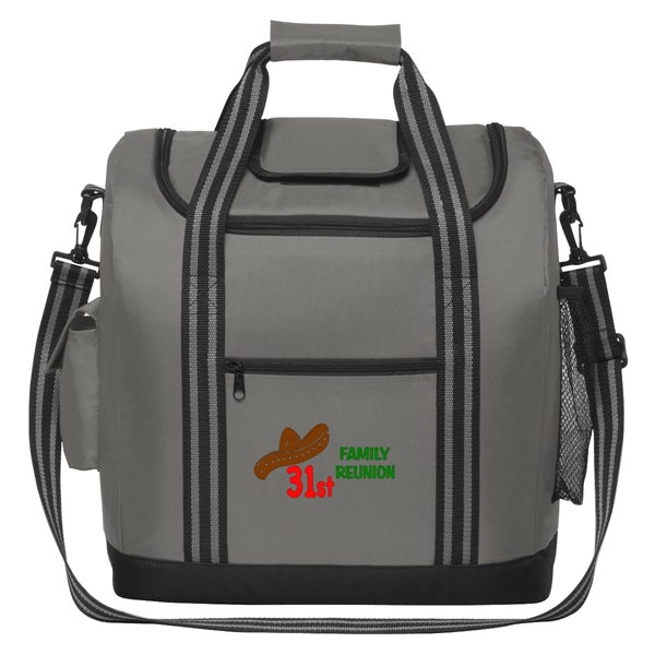 Insulated cooler bag with easy access top compartment.... from ASI 61125 Hit Promotional Products / Hit®