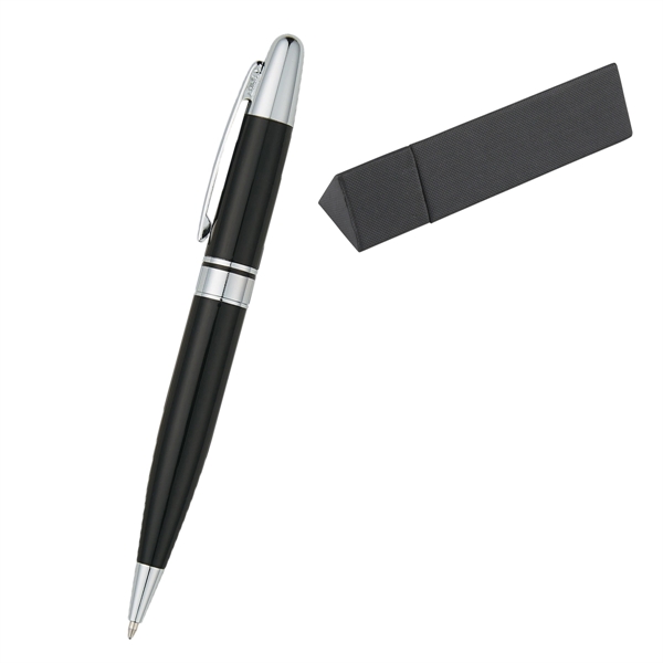 Elite Executive Pen In Case Metal Twist Action Pen Includes Triangle... from ASI 61125 Hit Promotional Products / Hit®