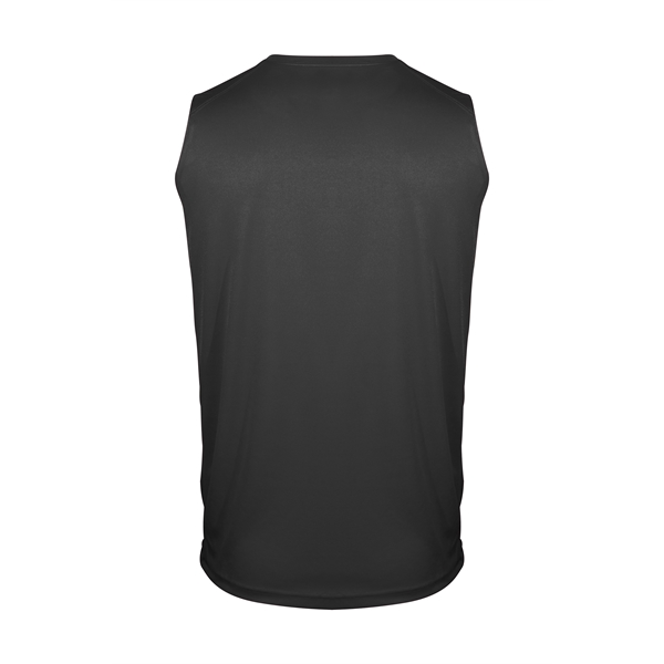 Sleeveless tee with self-fabric collar, double-needle hem.... from ASI 37461 Augusta Sportswear