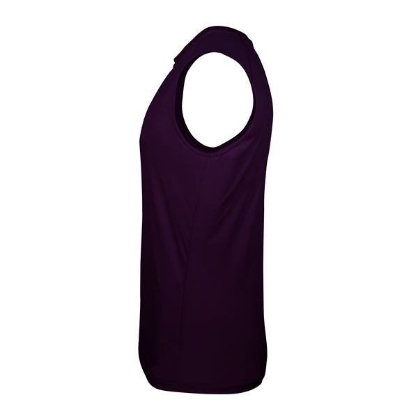 Sleeveless tee with self-fabric collar, double-needle hem.... from ASI 37461 Augusta Sportswear