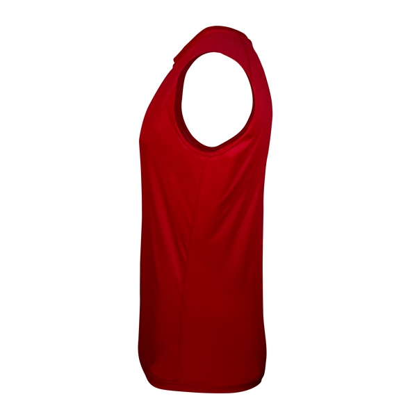 Sleeveless tee with self-fabric collar, double-needle hem.... from ASI 37461 Augusta Sportswear