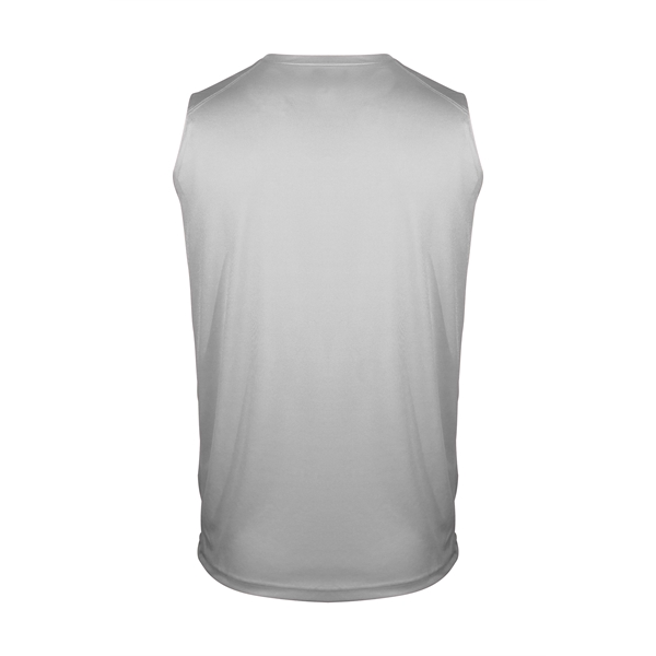 Sleeveless tee with self-fabric collar, double-needle hem.... from ASI 37461 Augusta Sportswear