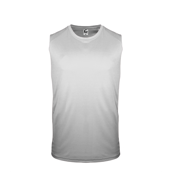 Sleeveless tee with self-fabric collar, double-needle hem.... from ASI 37461 Augusta Sportswear